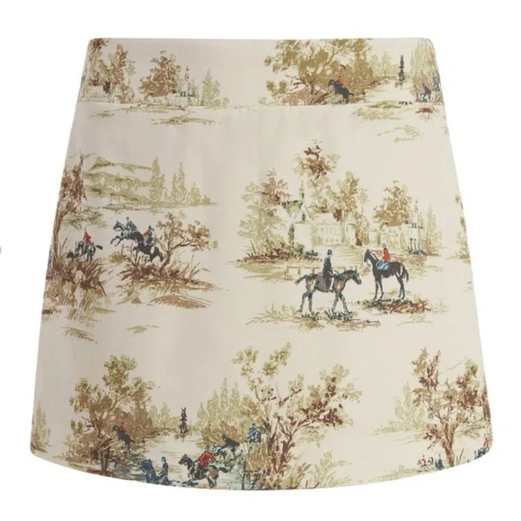 Hill House Equestrian Toile Tatiana Skirt - Picture 1 of 8